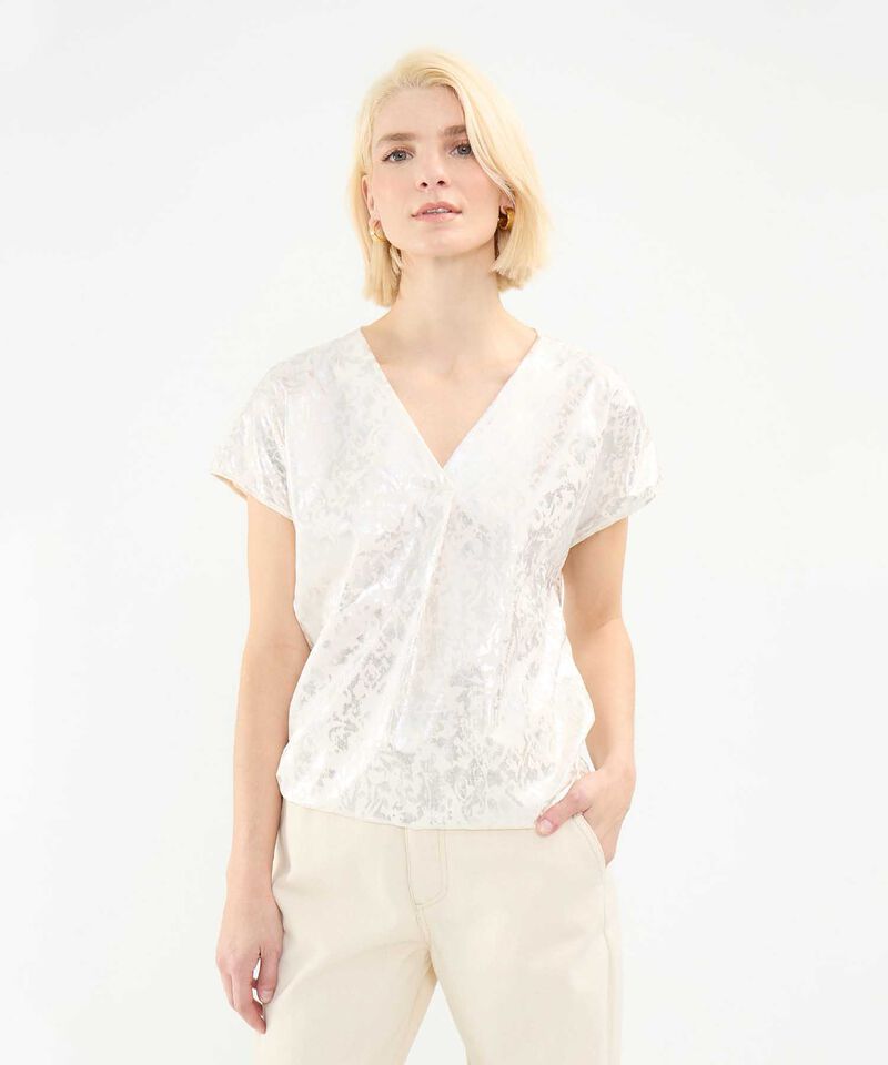Blusa Estampado Metalizado