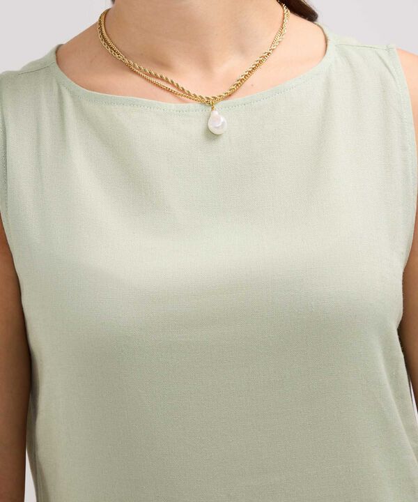 Vestido en Efecto Lino image number null