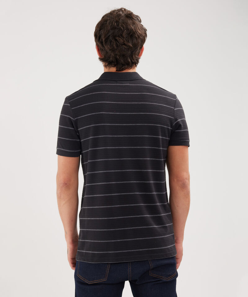 Polo Preteñida Con Cuello Y Puños Tejidos, Sin Bolsillo Y Silueta Slim Fit