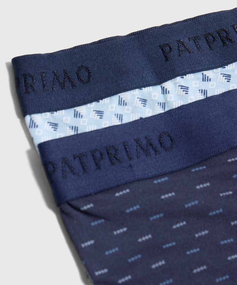 Set X2 B&oacute;xers Medios Con Estampado Para Hombre