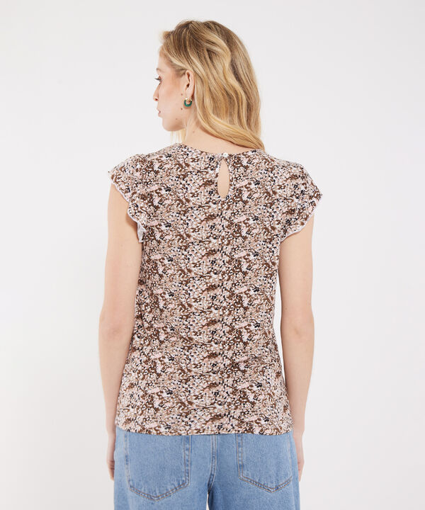 Camiseta Manga Sisa Estampada