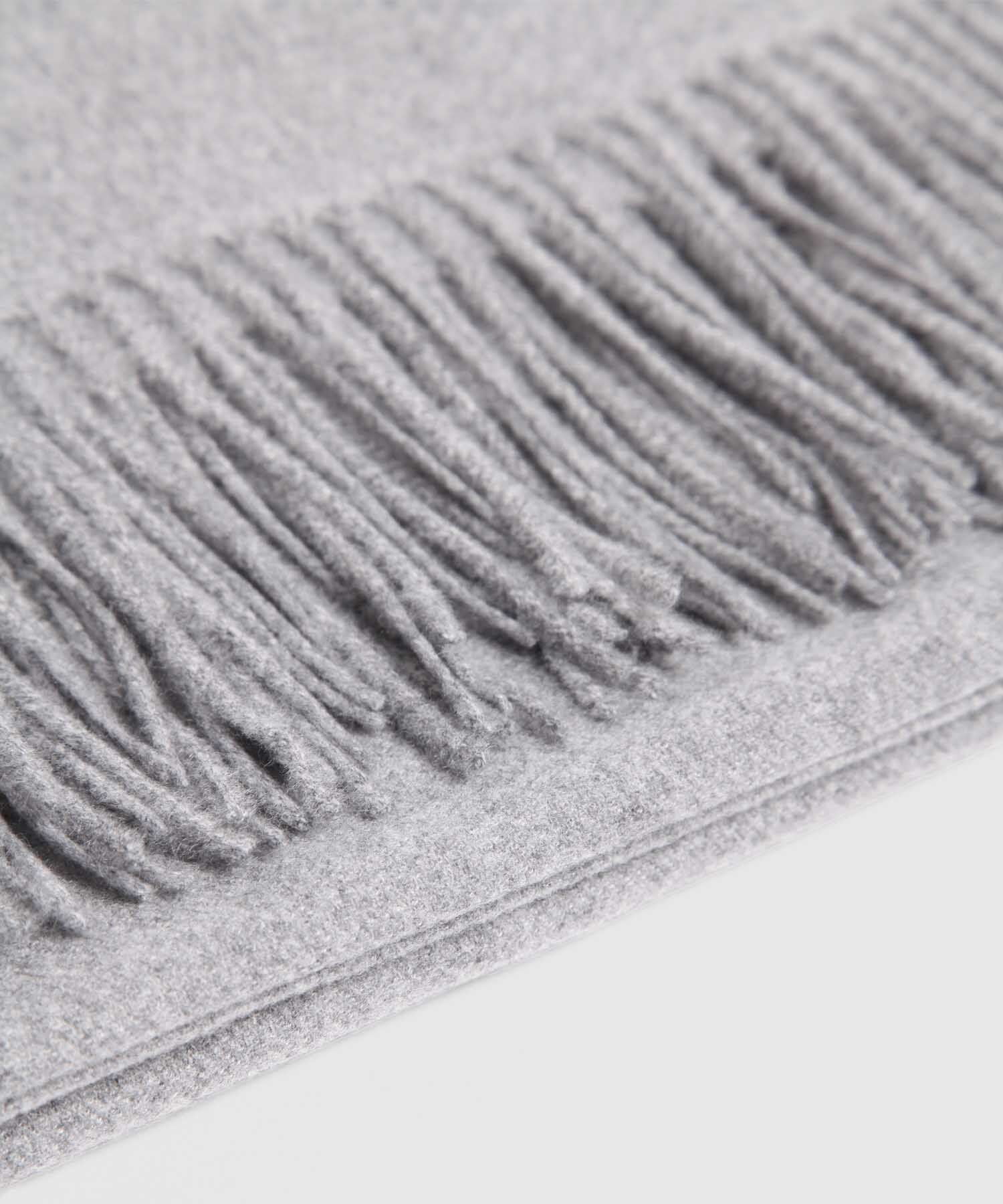 Bufanda Suave de Tejido Fino con Flecos Para Hombre