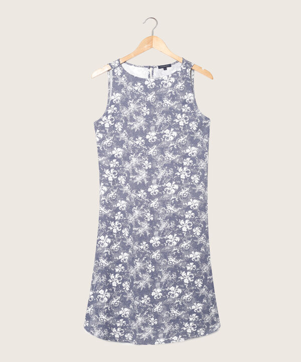 Vestido Estampado Manga Sisa