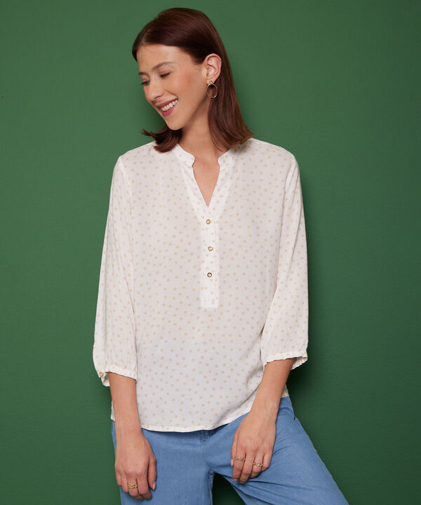 Blusa Manga 3/4 Estampada