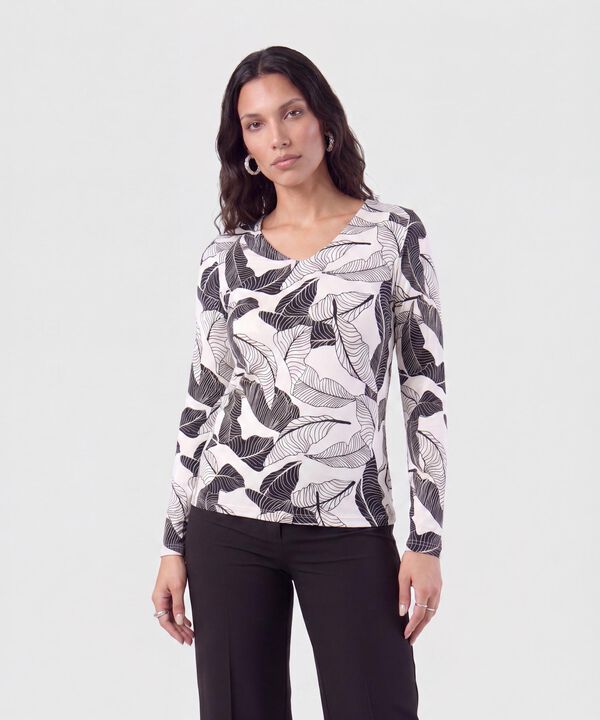 Camisetamanga Larga Estampada  image number null
