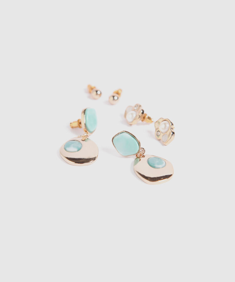Aretes Set X 3 Pares De Aretes Ref. Kf231-0120.