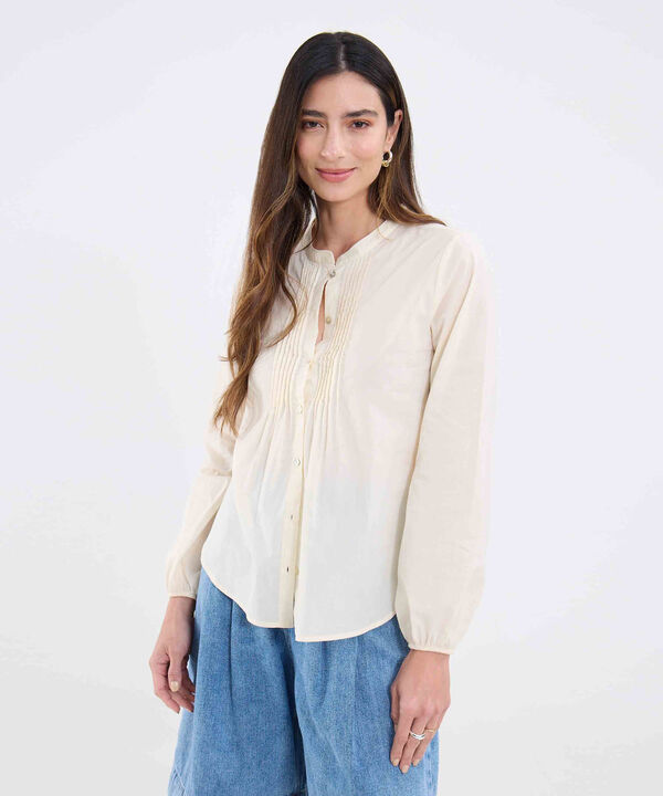 Blusa Con Alforzas En Frente Superior image number null