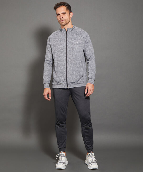 Pantalón Jogger Punto Textura Jaspe Con Bolsillos, Cordón Ajustable Y Elástico Interno, Sport Líneas Patprimo