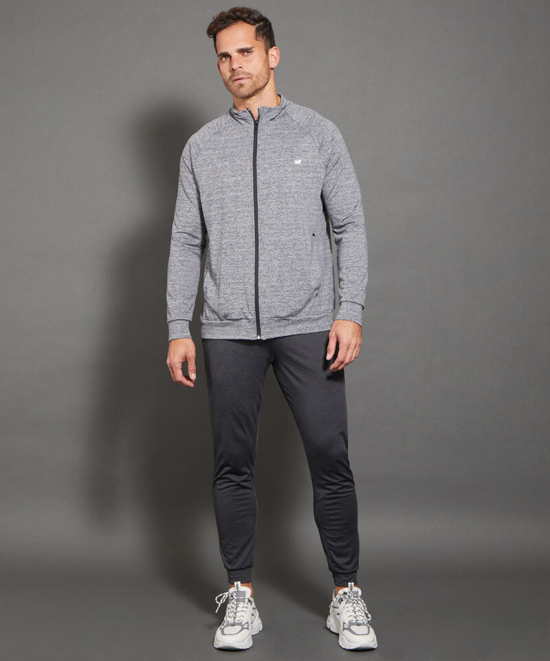 Pantalón Jogger Punto Textura Jaspe Con Bolsillos, Cordón Ajustable Y Elástico Interno, Sport Líneas Patprimo