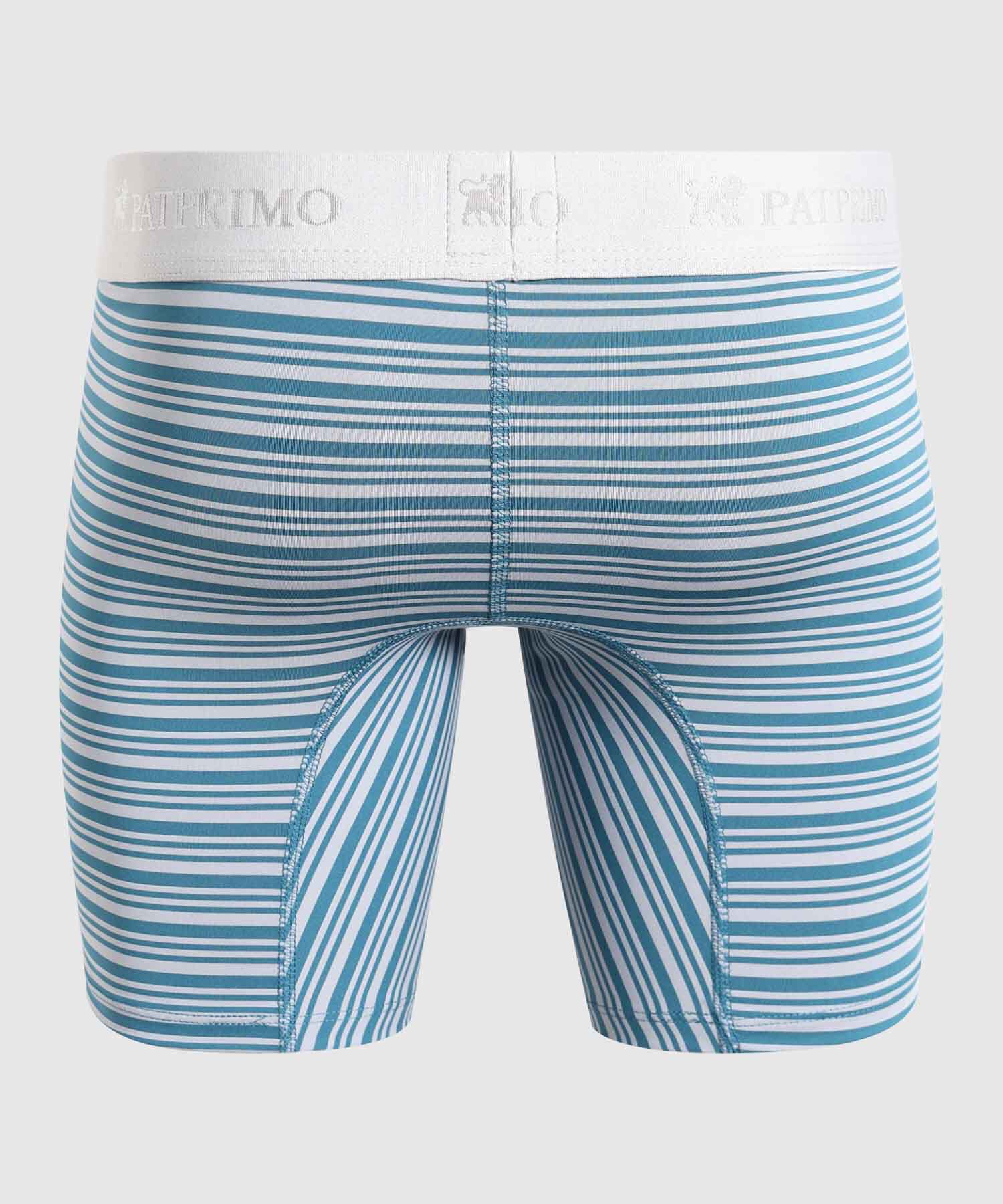 Bóxer Medio Estampado A Rayas