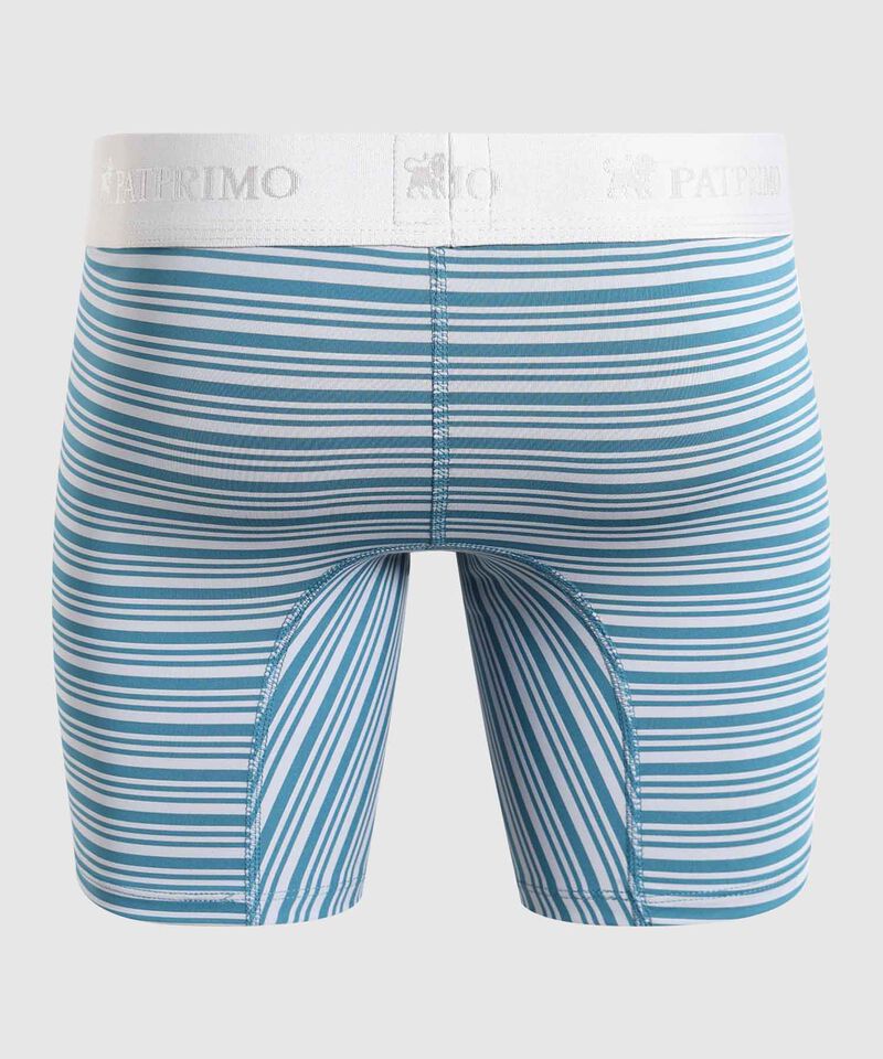 Bóxer Medio Estampado A Rayas