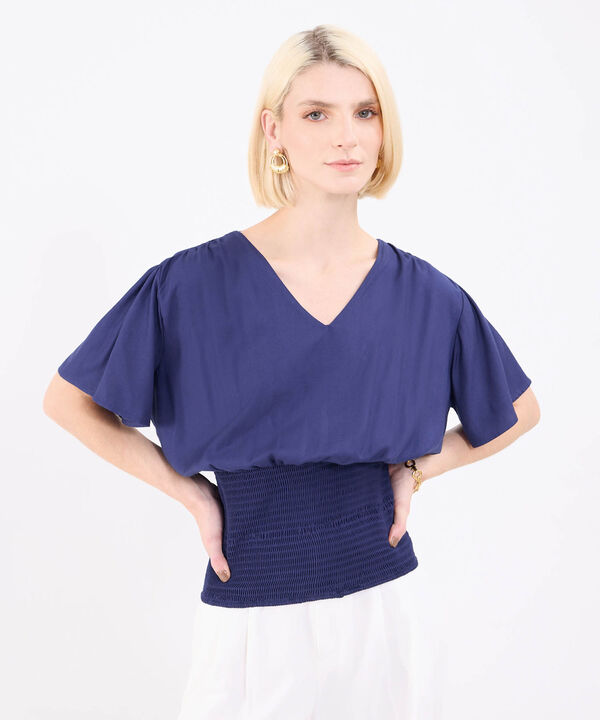 Blusa Unicolor Para Mujer image number null