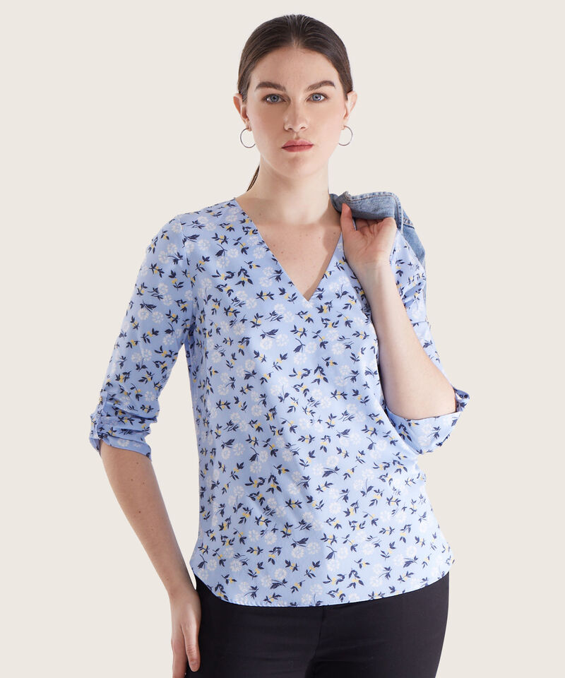 Blusa Manga 3/4 Estampada