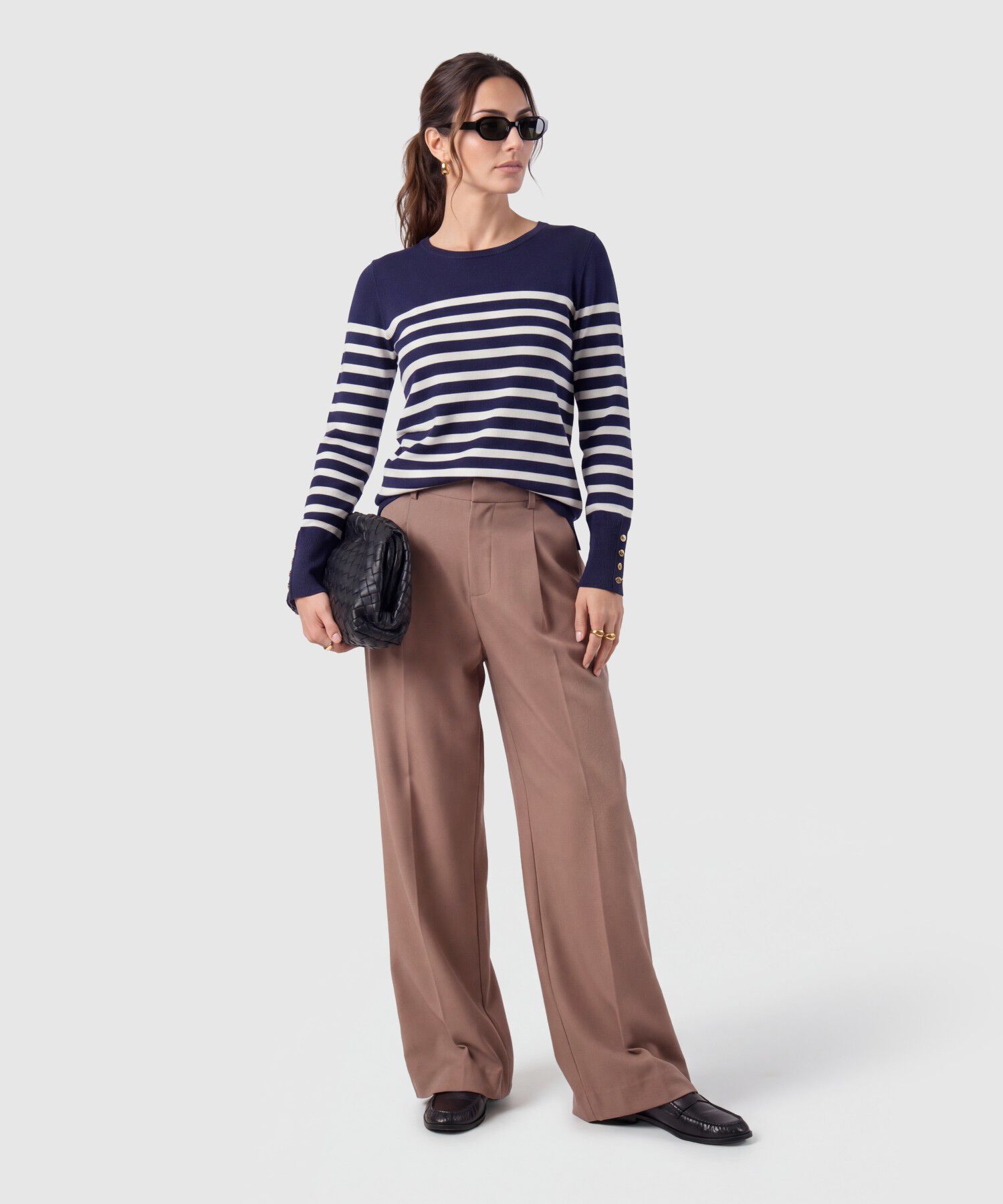 Saco Tejido Botones Pu&ntilde;o Para Mujer