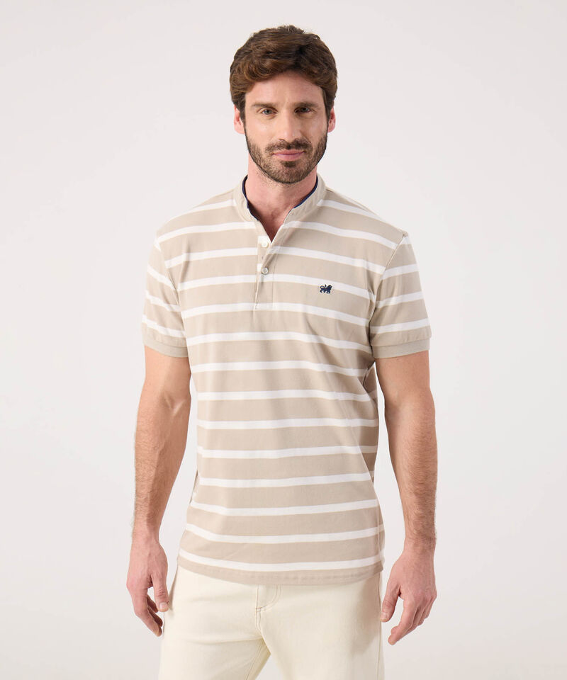 Polo Cuello Mao A Rayas 
