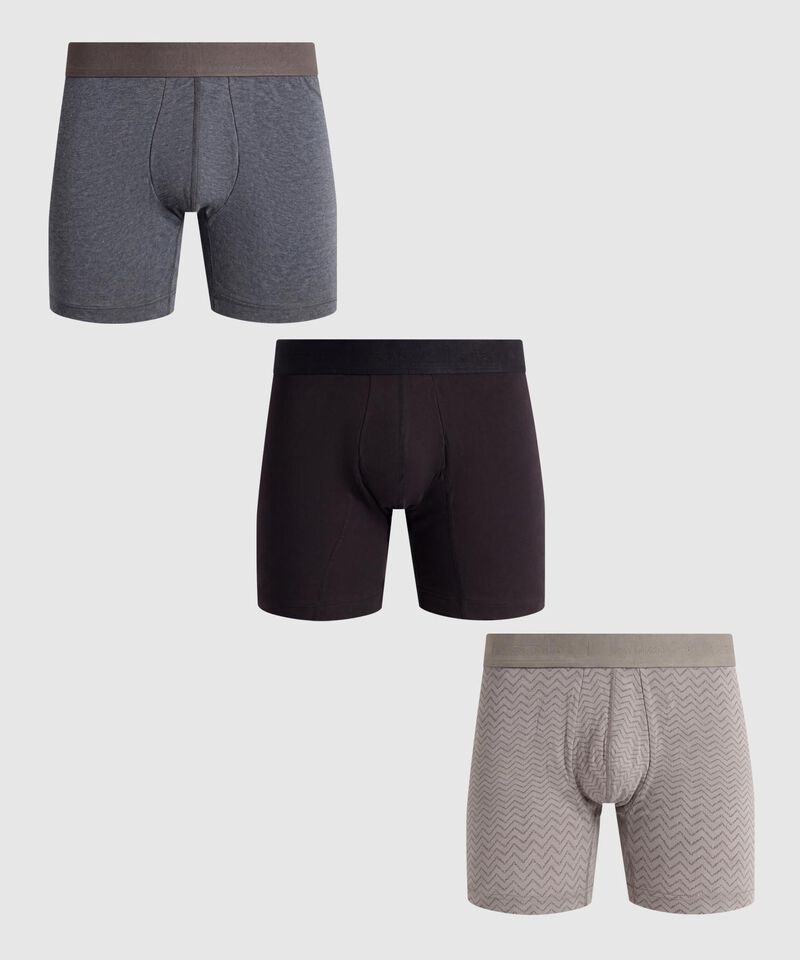 Pack x3 B&oacute;xers Medio Anat&oacute;micos para Hombre