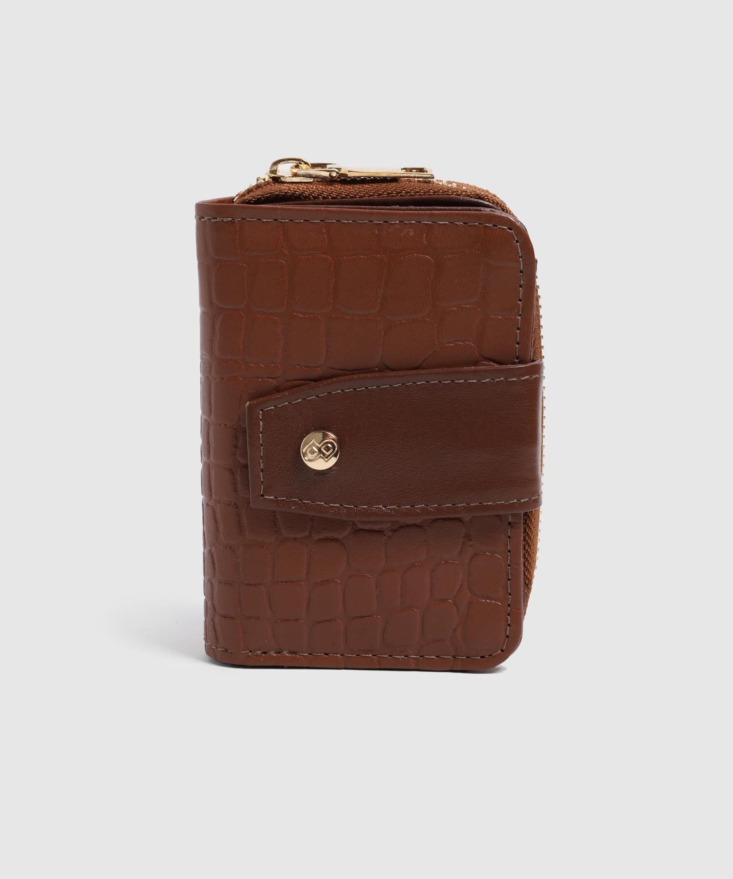 Billetera Plegable Con Cierre Para Mujer