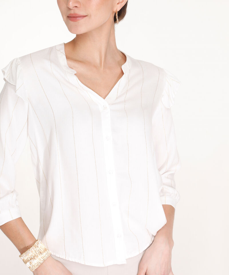 Blusa Prete&ntilde;ida Con Lurex  Manga 3/4