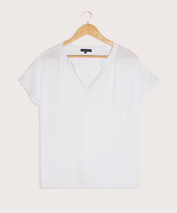 Blusa Manga Corta Con Cuello Mao image number null