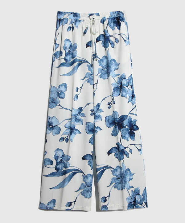 Pantalón Estampado Con Pretina Encauchada