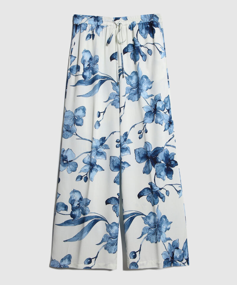 Pantalón Estampado Con Pretina Encauchada