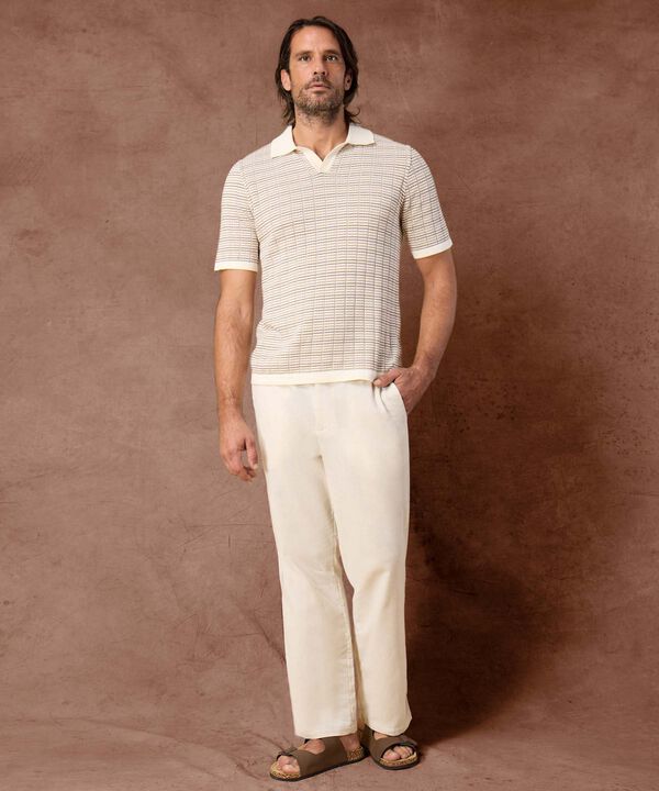 Pantal&oacute;n de Textura Suave Pierna Ancha Para Hombre image number null
