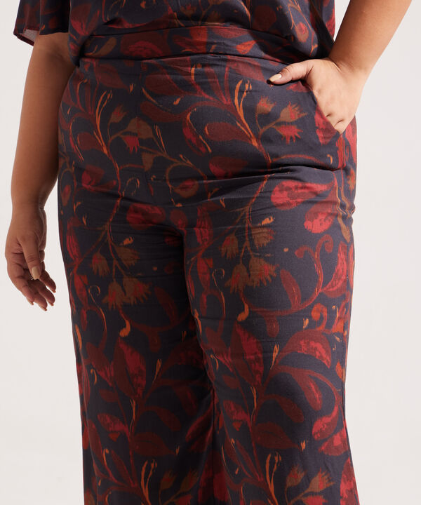Pantalón Fluido con Estampado