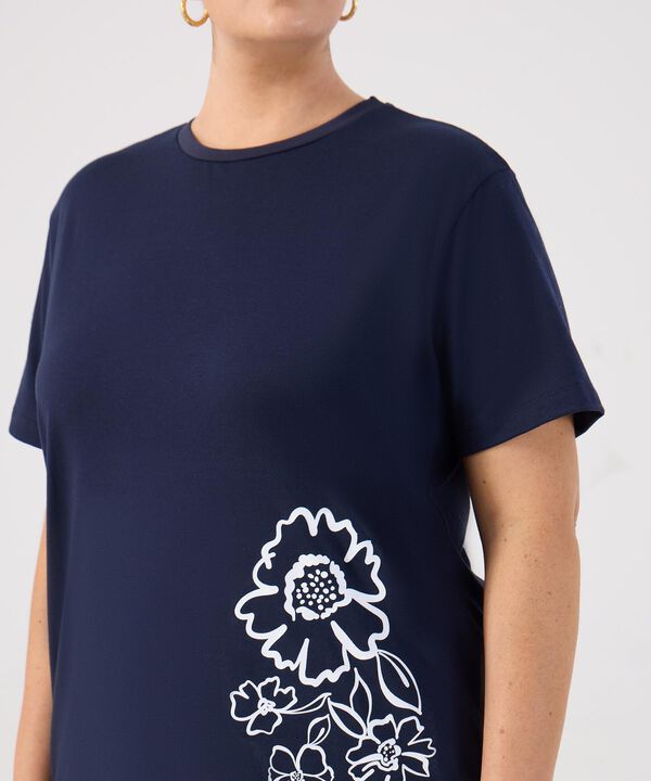 Camiseta Manga Corta Para Mujer Curvy