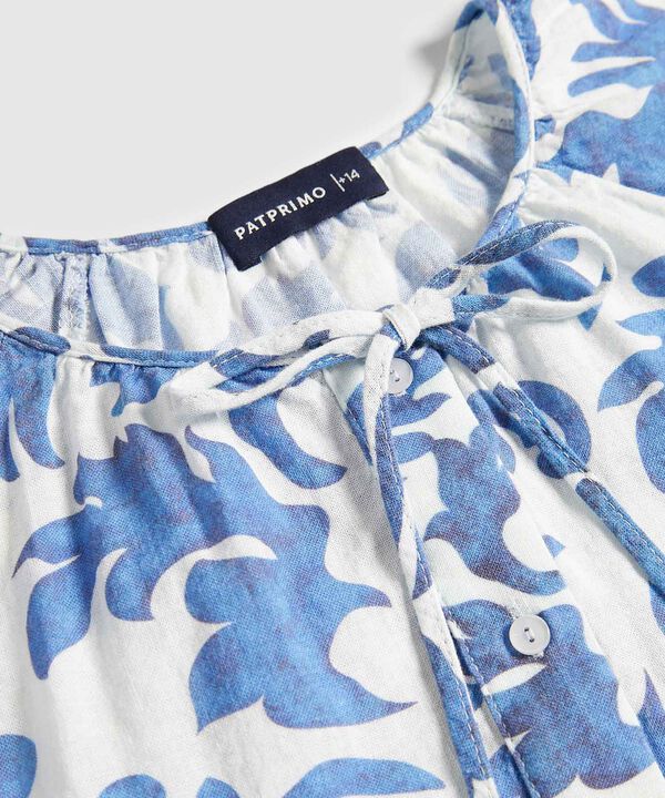 Blusa Estampado de Hojas image number null