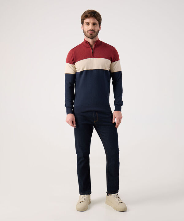 Buzo A Rayas Cuello Alto  image number null
