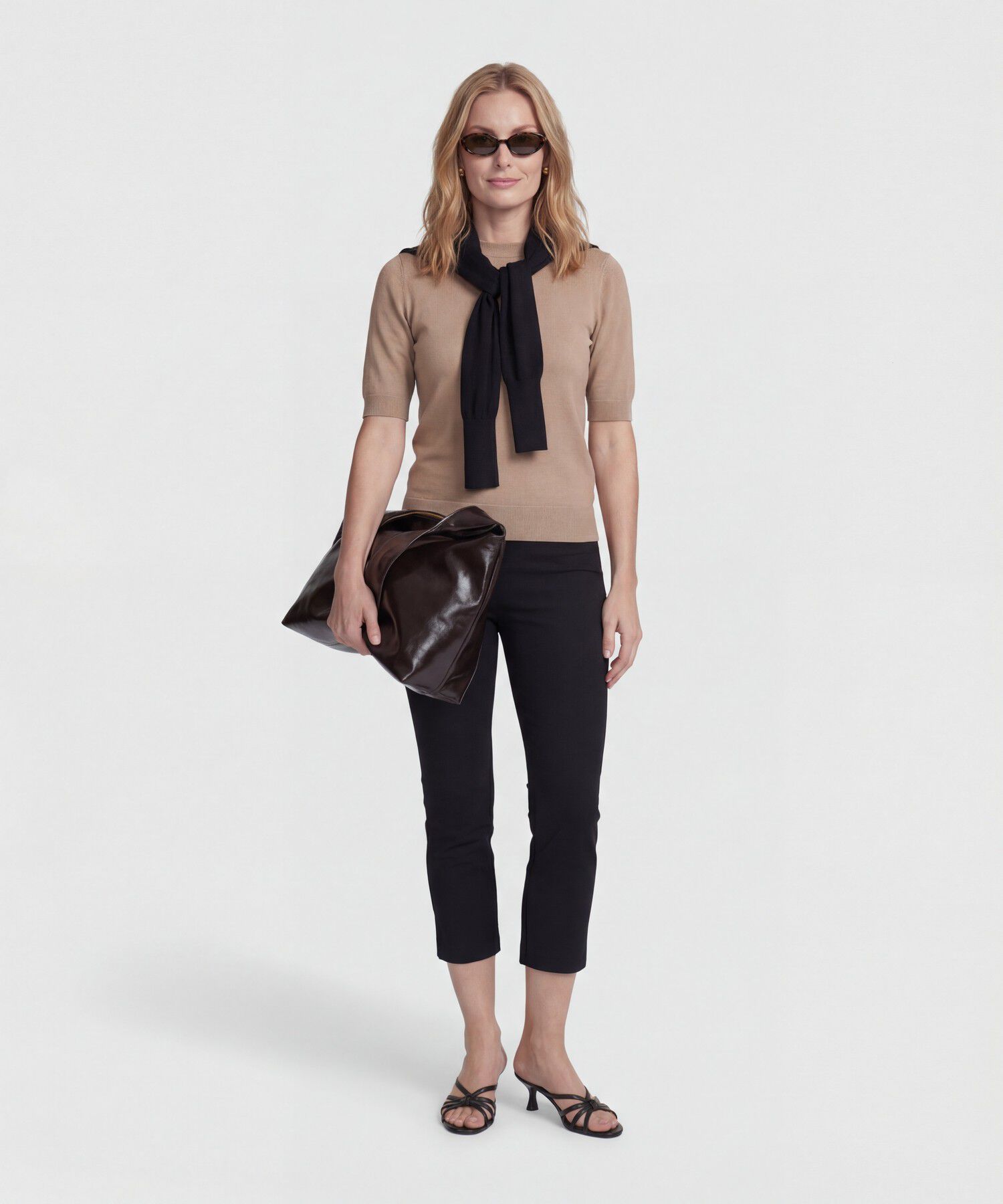 Pantalon Capri Unicolor 