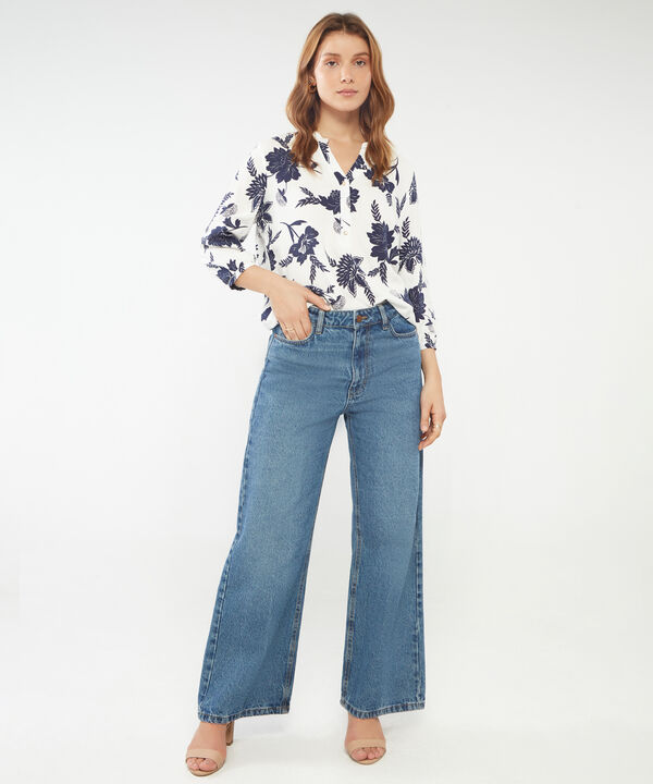 Blusa Manga 3/4 Estampada