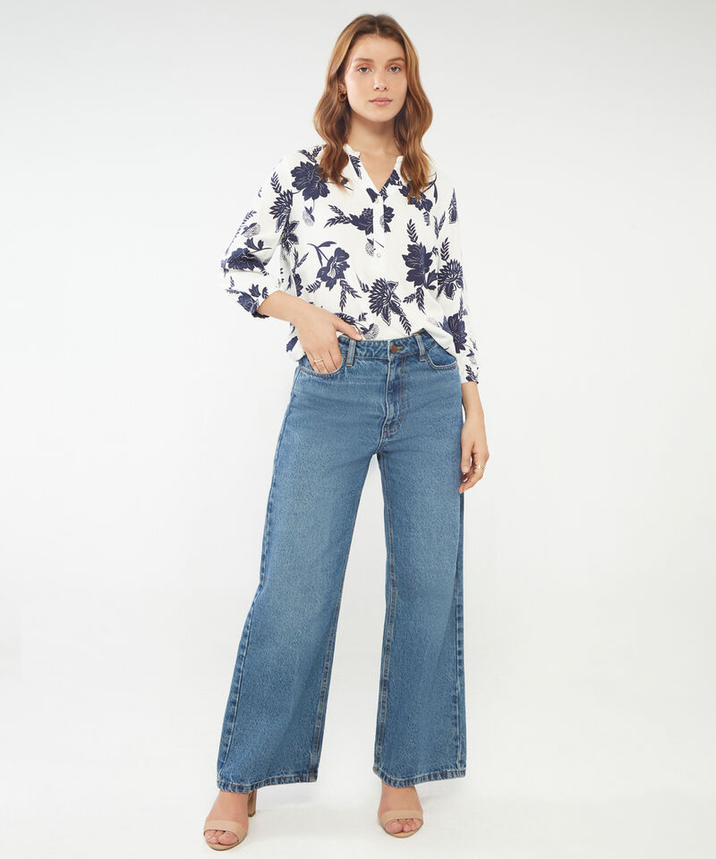 Blusa Manga 3/4 Estampada