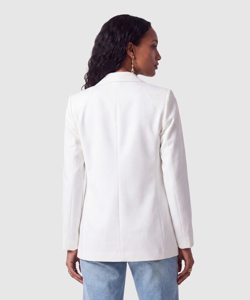 Blazer Para Mujer Con Ajuste De Bot&oacute;n