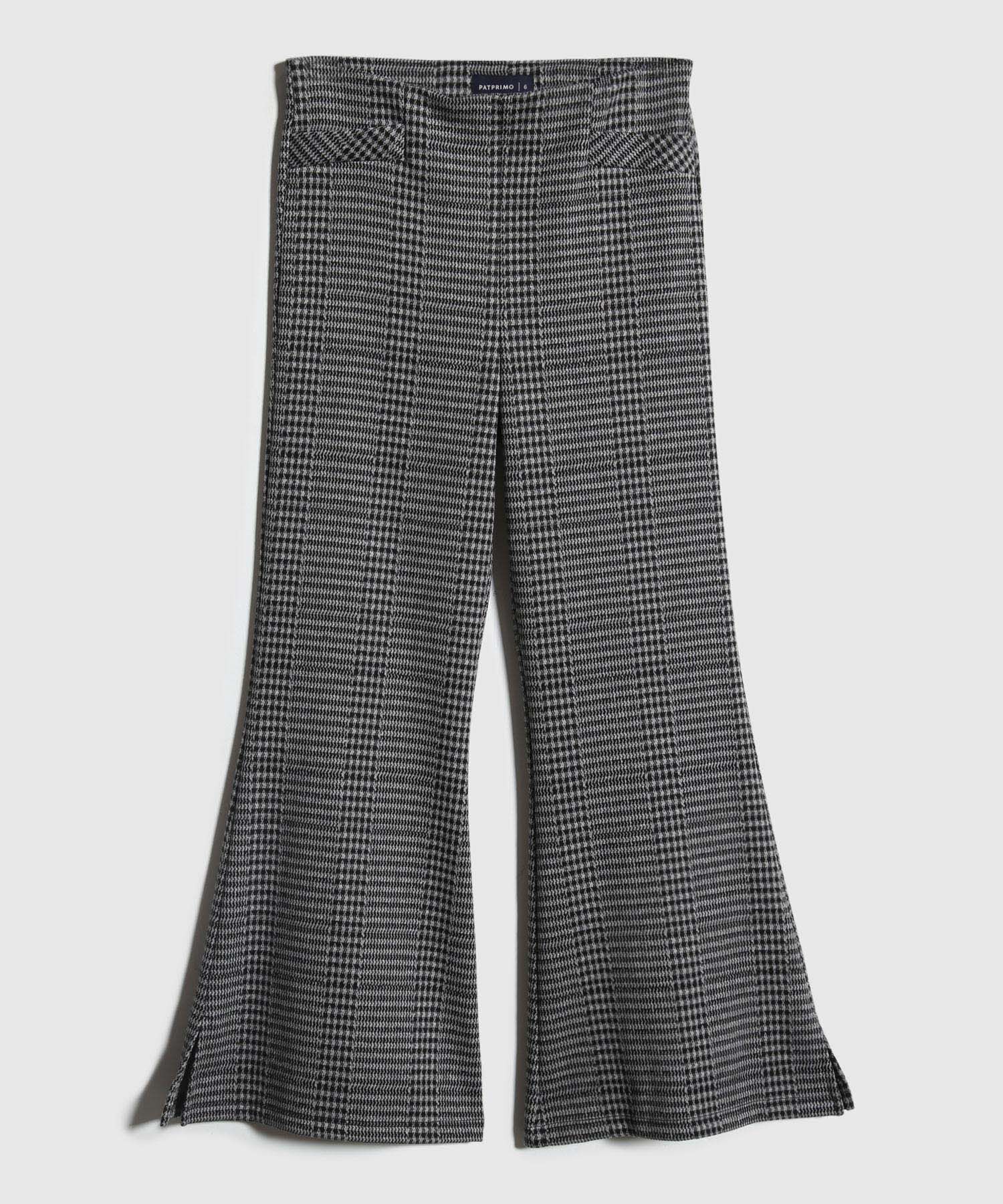Leggins Tipo Flare Preteñido Con Ribete En Costados Y Pretina Invisible