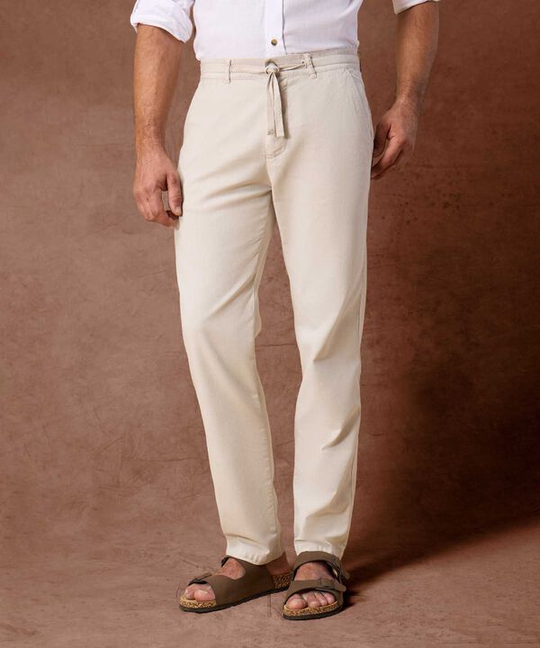 Pantal&oacute;n Casual con Cord&oacute;n Ajustable Para Hombre image number null