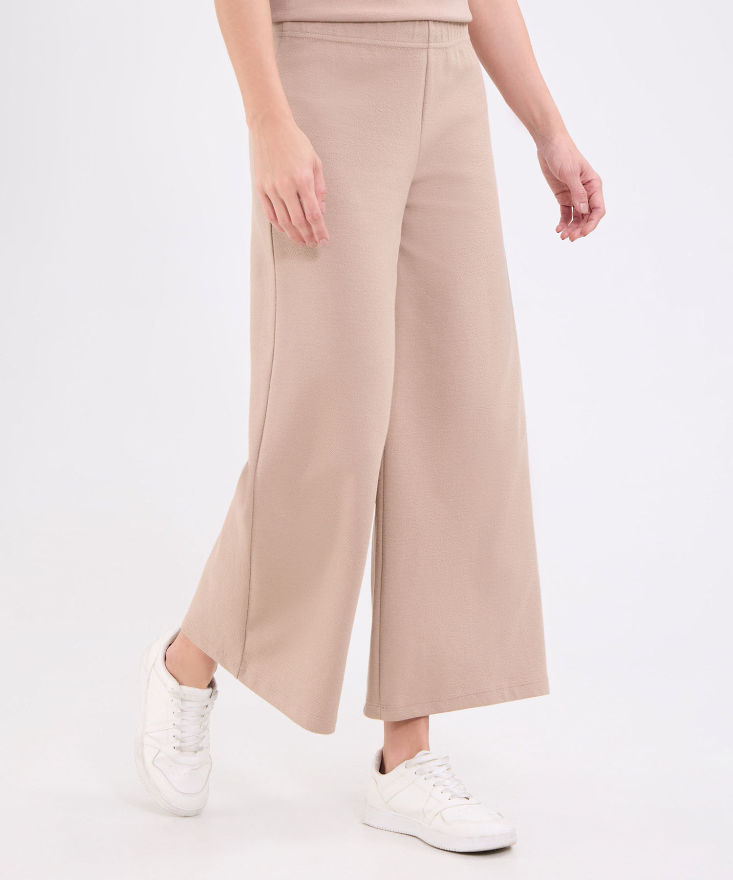 Pantalon culotte unicolor para mujer
