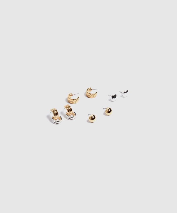 Aretes Set X 4 Para Mujer image number null