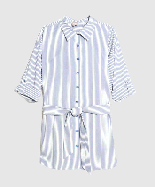 Camisa Preteñida Con Cinturón