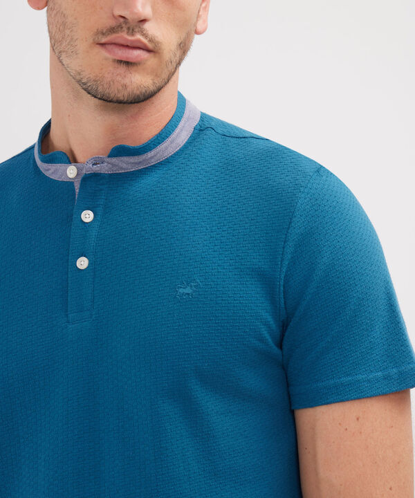 Polo Cuello Mao Unicolor Sin Bolsillo image number null