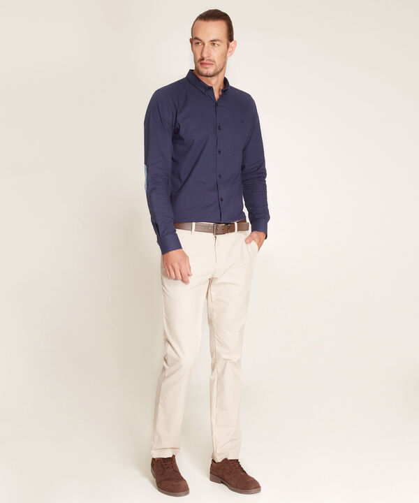 Pantal&oacute;n Chino Unicolor Para Hombre