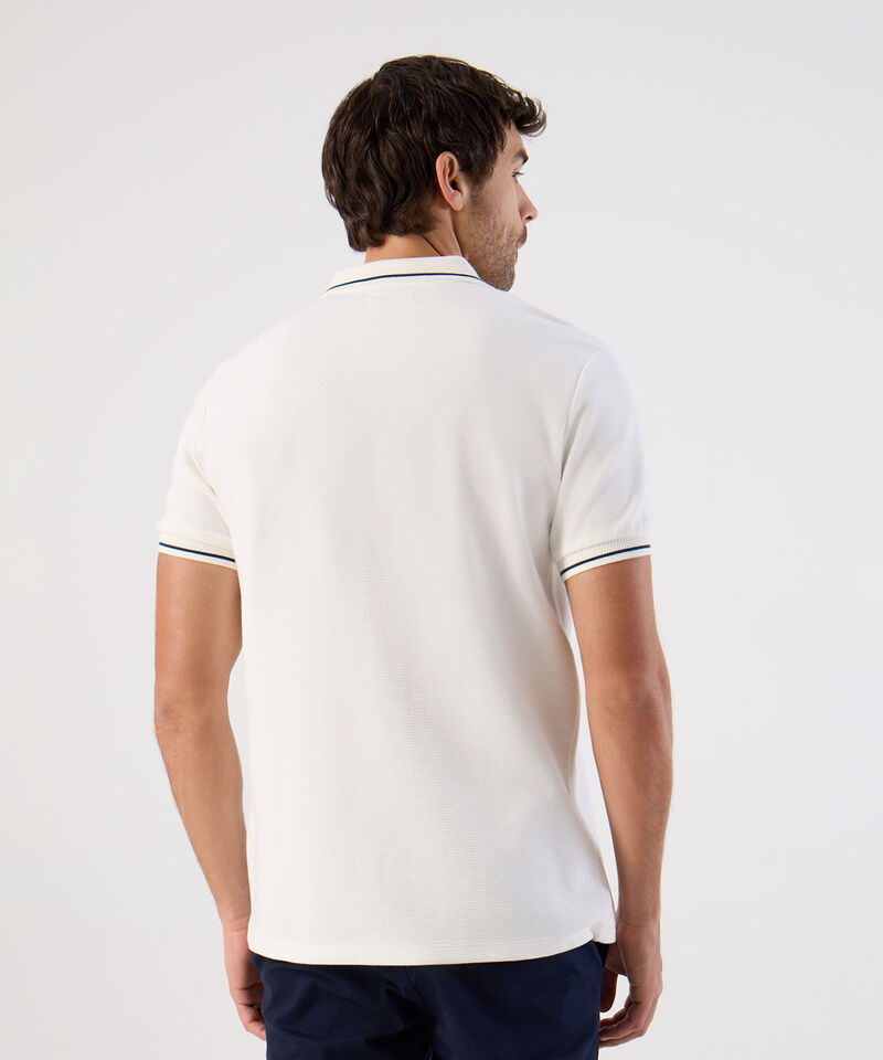 Polo Con Cuello Tejido Para Hombre