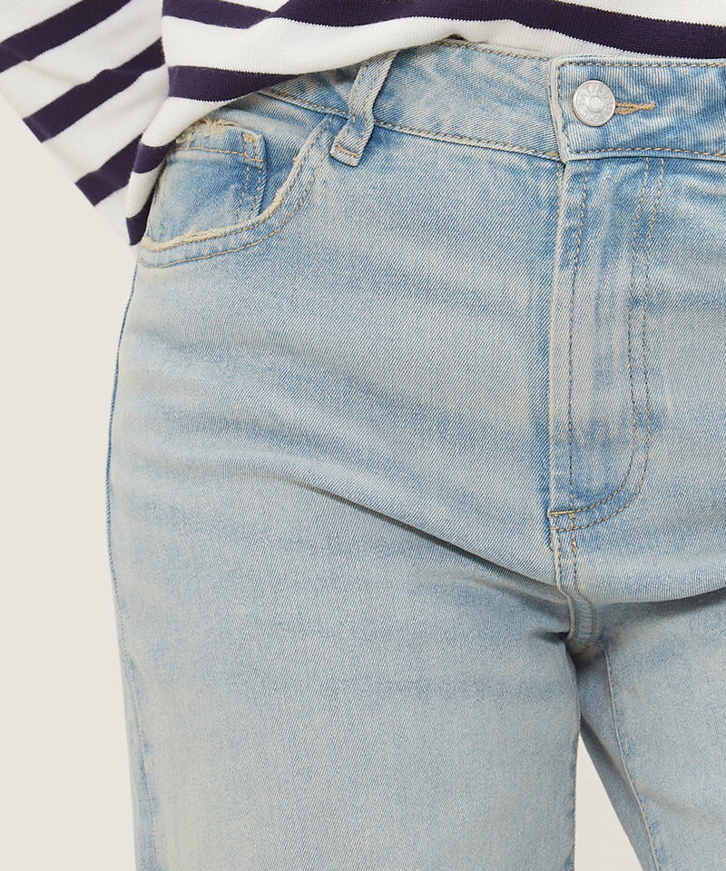 Jean Wide Leg Tono Azul Medio Claro