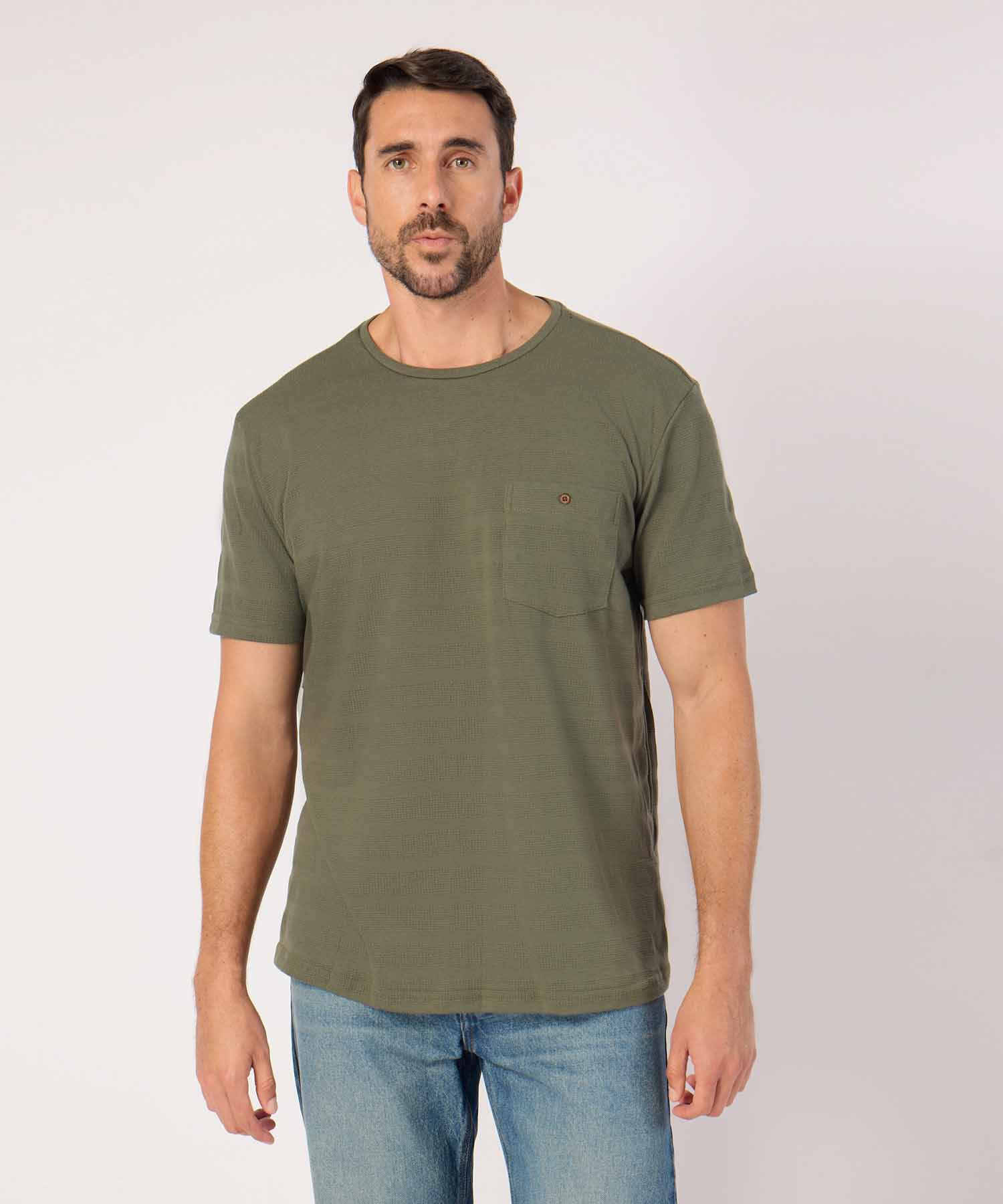 Camiseta Manga Corta Texturizada