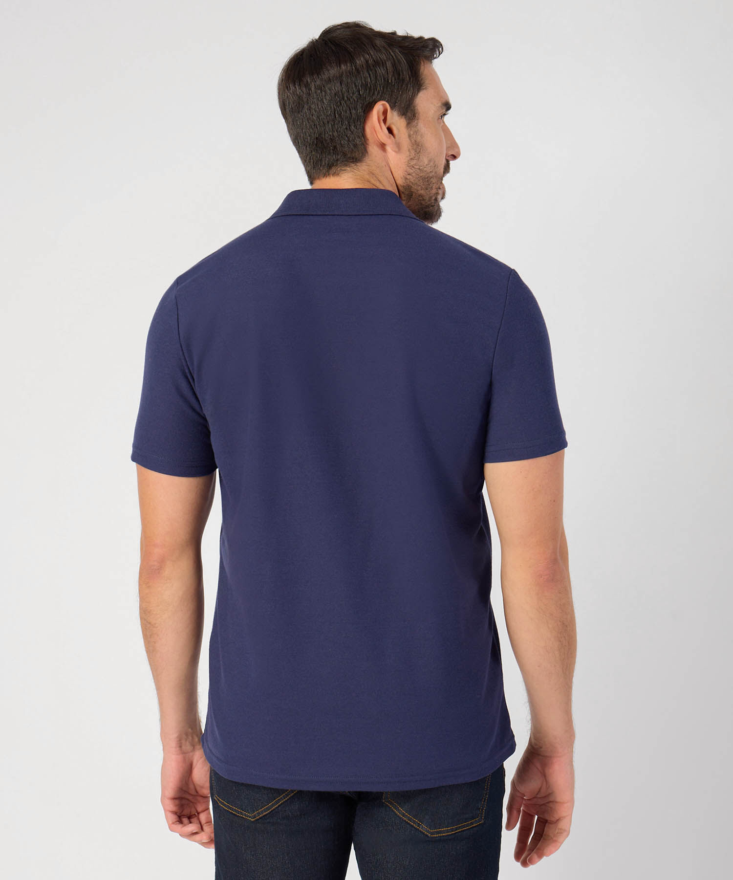 Polo Unicolor Con Bolsillo 