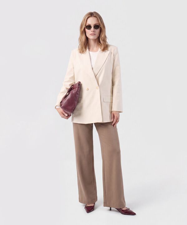 Blazer De Doble Botonadura Para Mujer