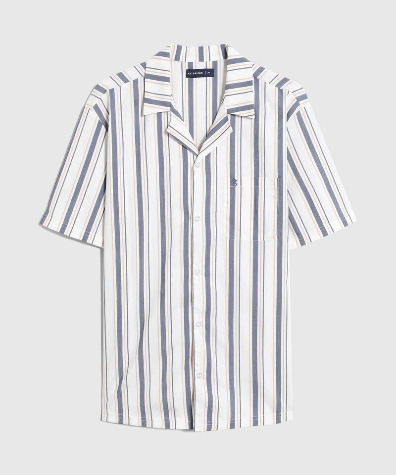 Pijama A Rayas Con Bolsillo Para Hombre