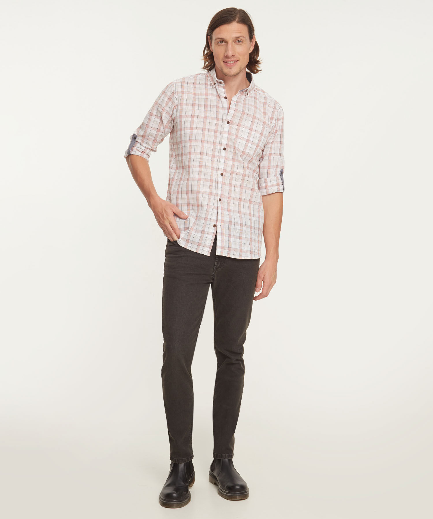 Camisa Manga Larga Button Down