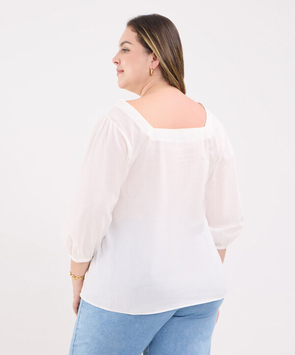 Blusa Escote Cuadrado