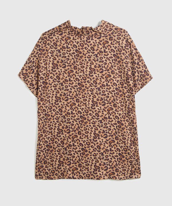 Blusa animal print para mujer curvy image number null